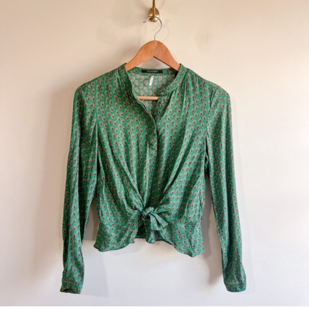 Scotch & Soda paisley print tie top